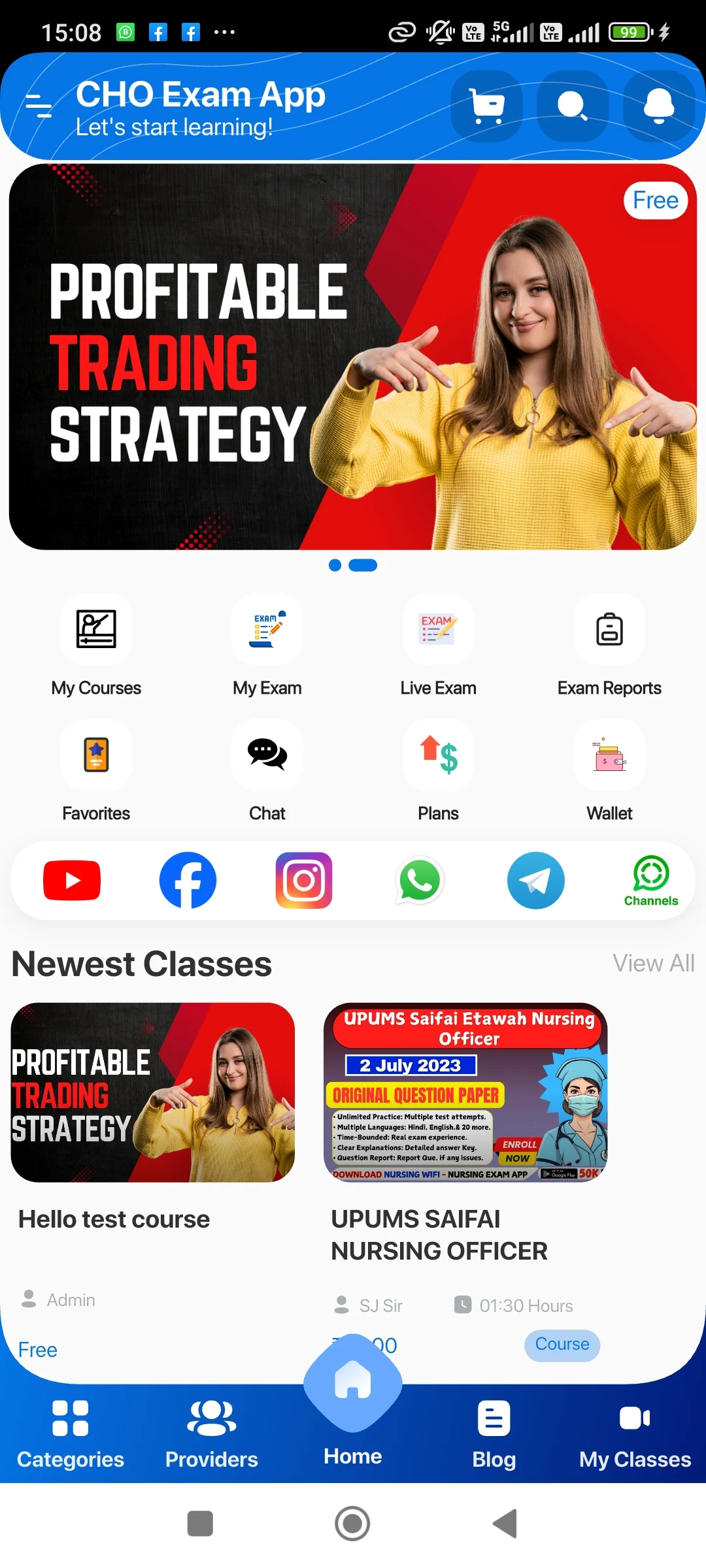 CHO Exam App: Mock Tests & MCQ screenshot