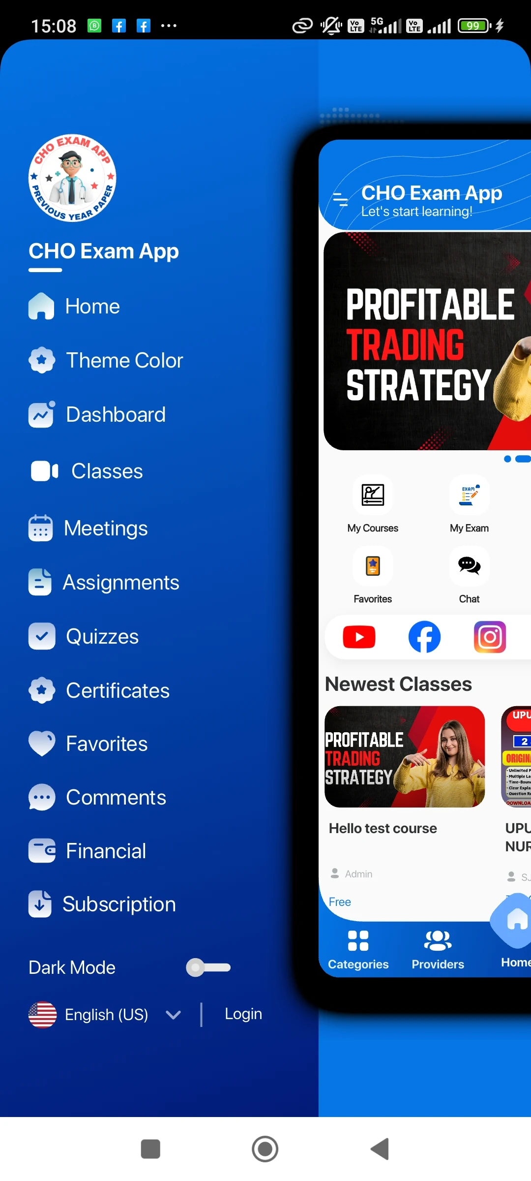 CHO Exam App: Mock Tests & MCQ screenshot